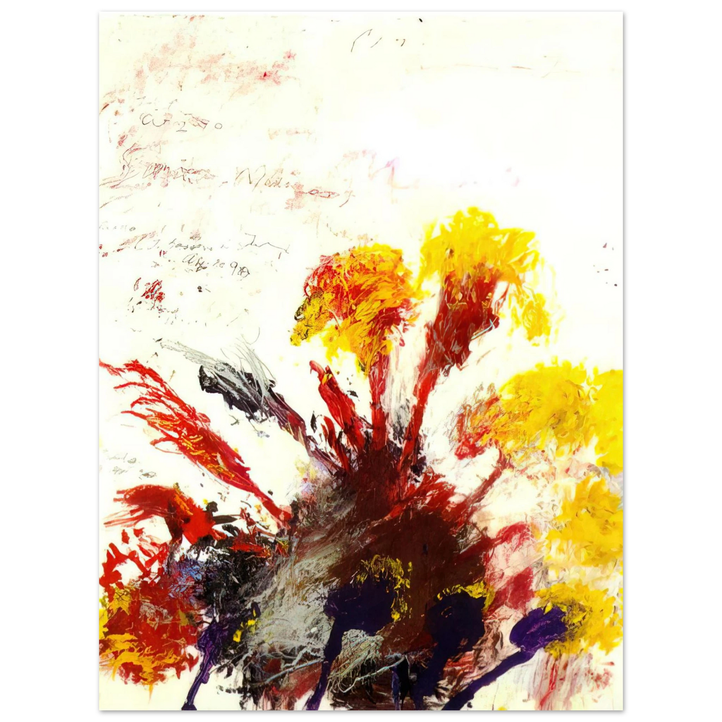 Cy Twombly - Summer Madness  75x100 cm / 30x40inches Fine Art Poster