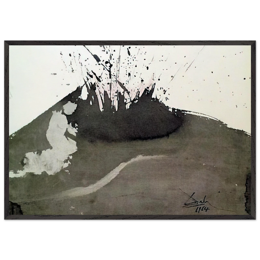 ANGELUS EXCUSSIT FLAMMAMIGNIS DANIEL 3 23 1967 - Salvador Dali 70x100 cm / 28x40 inches Framed Art Print – Black Wooden Frame