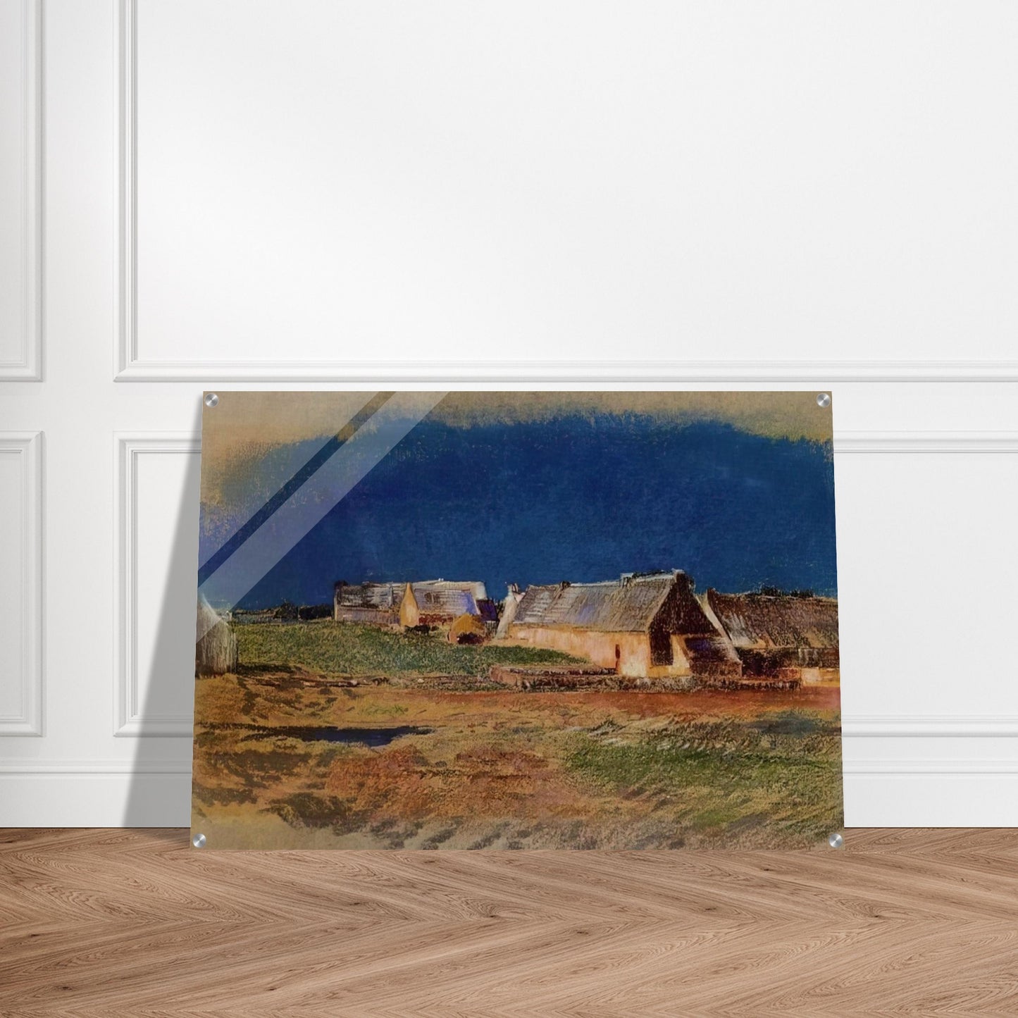 LANDSCAPE IN BRITTANY PEYRELEBADE - Odilon Redon Acrylic Print - 70x100 cm / 28x40″ inches