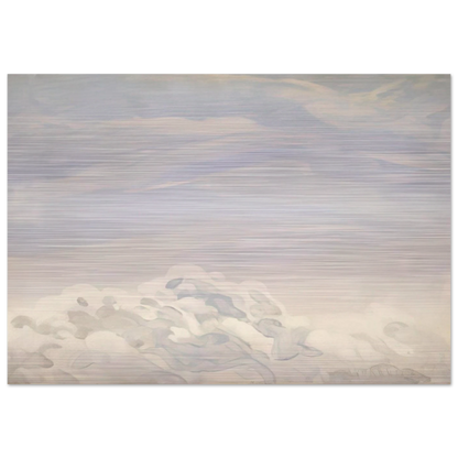 Study for Clouds I - 1979 - Neil Welliver Brushed Aluminum Print - 70x100 cm / 28x40 inches | Neil Welliver Aluminum Print | Neil Welliver Prints