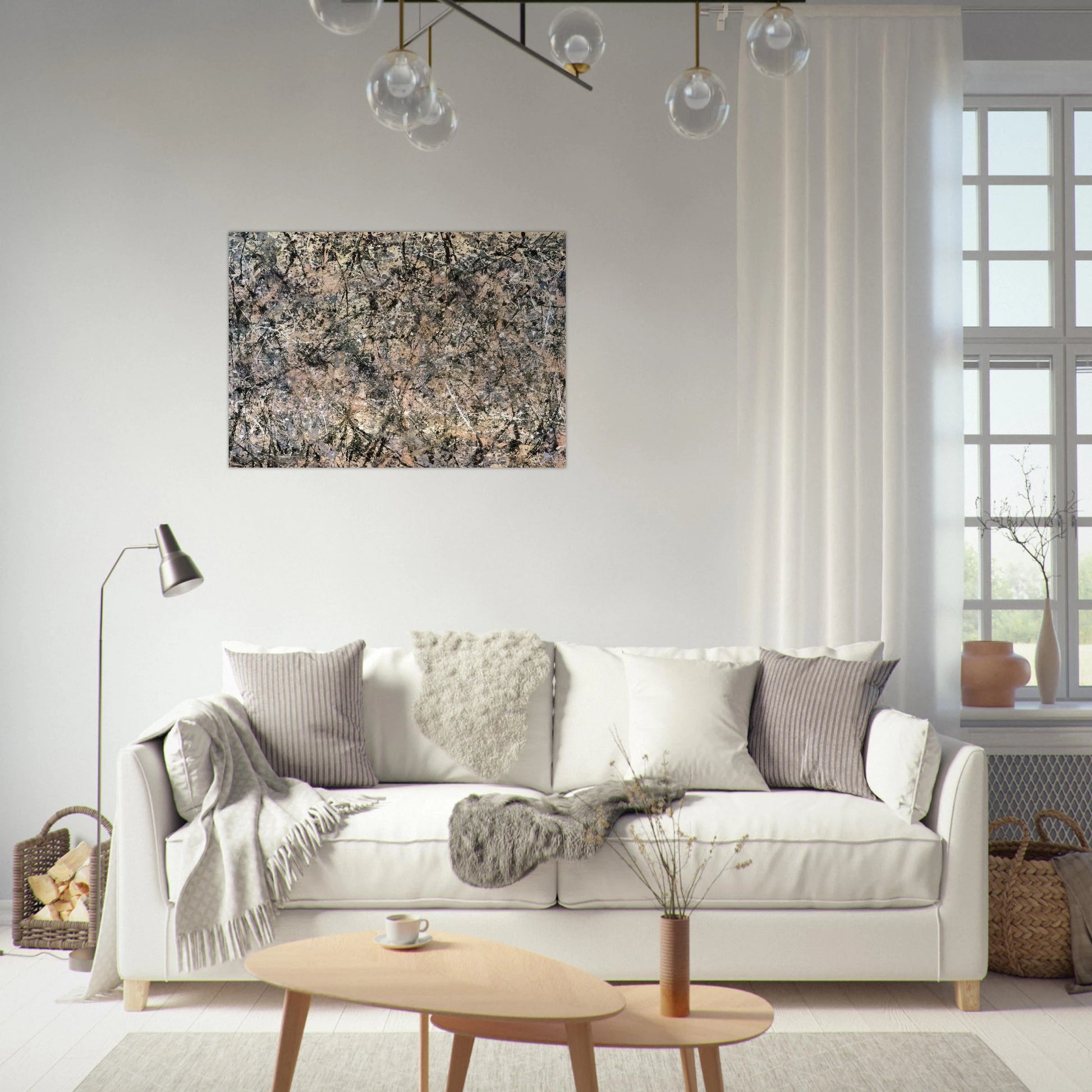 NUMBER 1 LAVENDER MIST 1950 1 - Jackson Pollock Brushed Aluminum Print - 70x100 cm / 28x40 inches | Jackson Pollock Aluminum Print | Jackson Pollock Prints