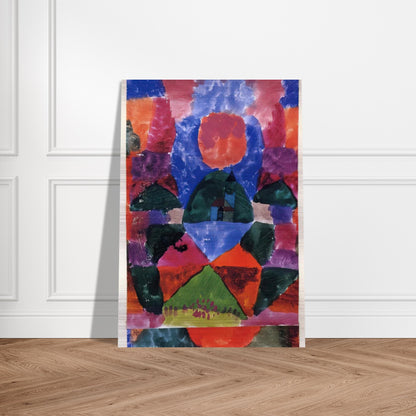 A PRESSURE OF TEGERNSEE 1919 - Paul Klee Brushed Aluminum Print - 70x100 cm / 28x40 inches | Paul Klee Aluminum Print | Paul Klee Prints