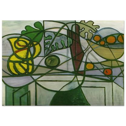 Still life - Pablo Picasso Brushed Aluminum Print - 70x100 cm / 28x40 inches | Pablo Picasso Aluminum Print | Pablo Picasso Prints