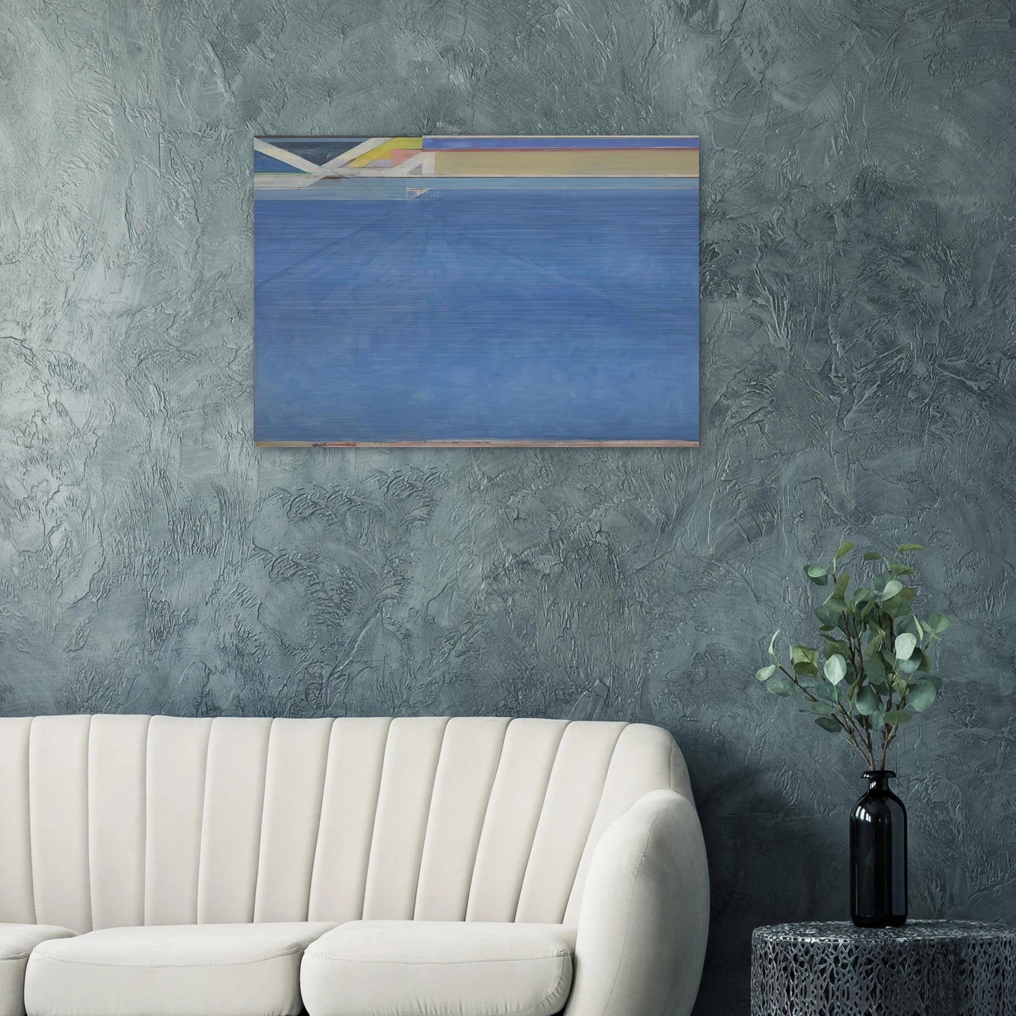 Ocean Park #129 - Richard Diebenkorn Brushed Aluminum Print - 70x100 cm / 28x40 inches | Richard Diebenkorn Aluminum Print | Richard Diebenkorn Prints