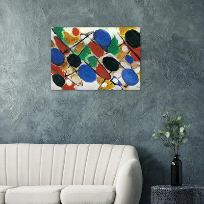 Scheiben - 1955 - Ernst Wilhelm Nay Brushed Aluminum Print - 70x100 cm / 28x40 inches | Ernst Wilhelm Nay Aluminum Print | Ernst Wilhelm Nay Prints