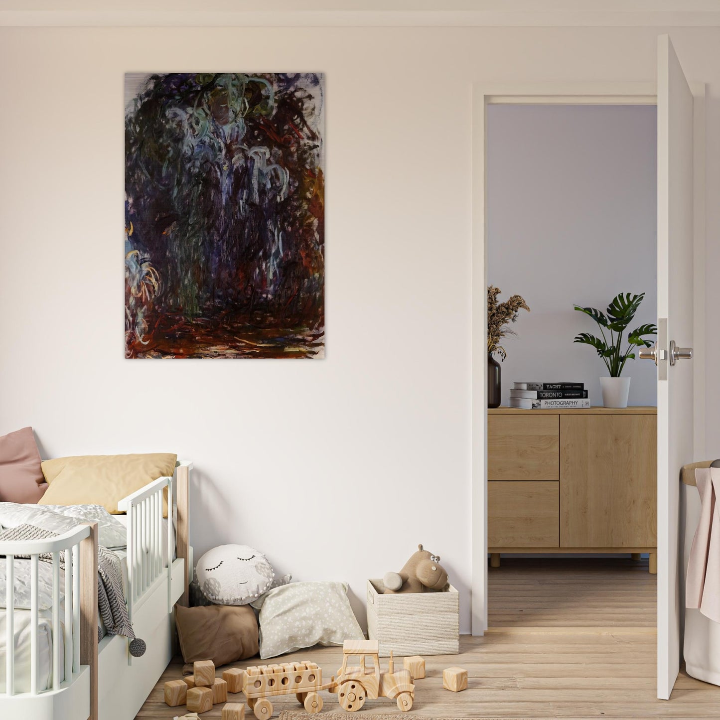 Weeping Willow - claude monet Brushed Aluminum Print - 70x100 cm / 28x40 inches | claude monet Aluminum Print | claude monet Prints