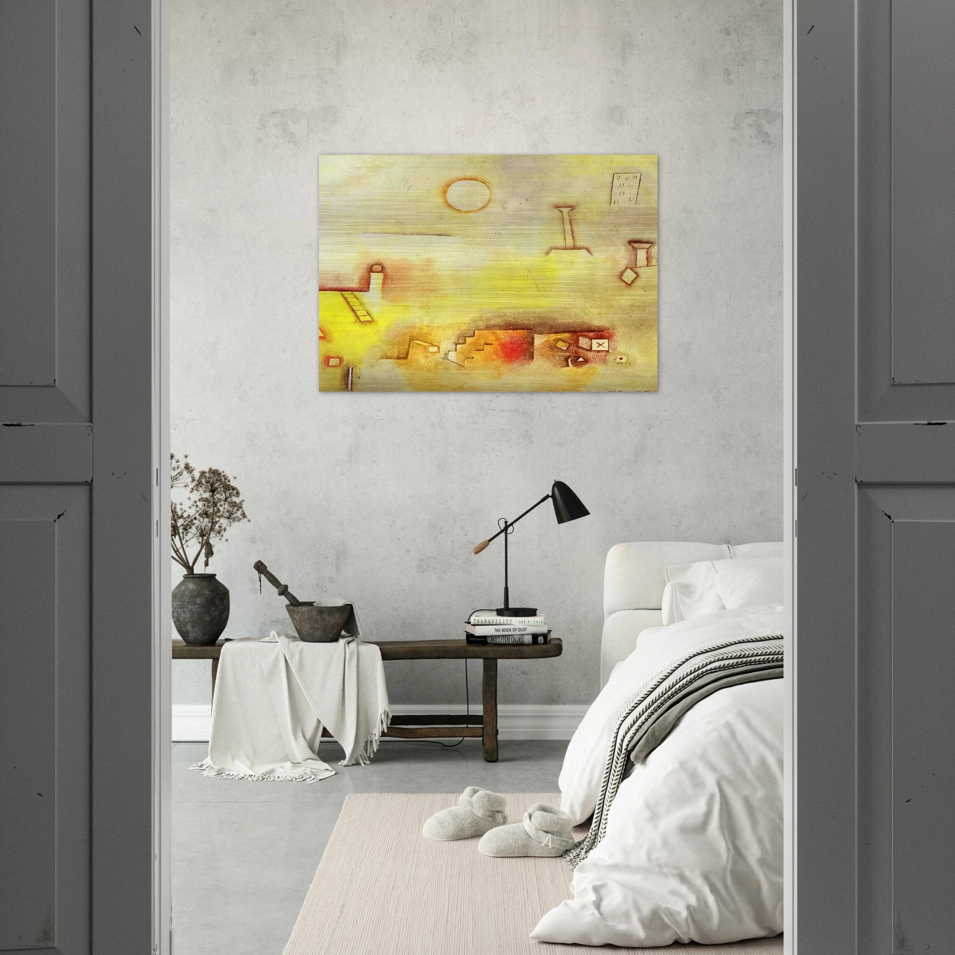 RECONSTRUCTING 1926 - Paul Klee Brushed Aluminum Print - 70x100 cm / 28x40 inches | Paul Klee Aluminum Print | Paul Klee Prints