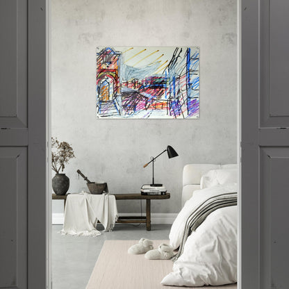 TO THE STUDIOS - Frank Auerbach Acrylic Print - 70x100 cm / 28x40″ inches