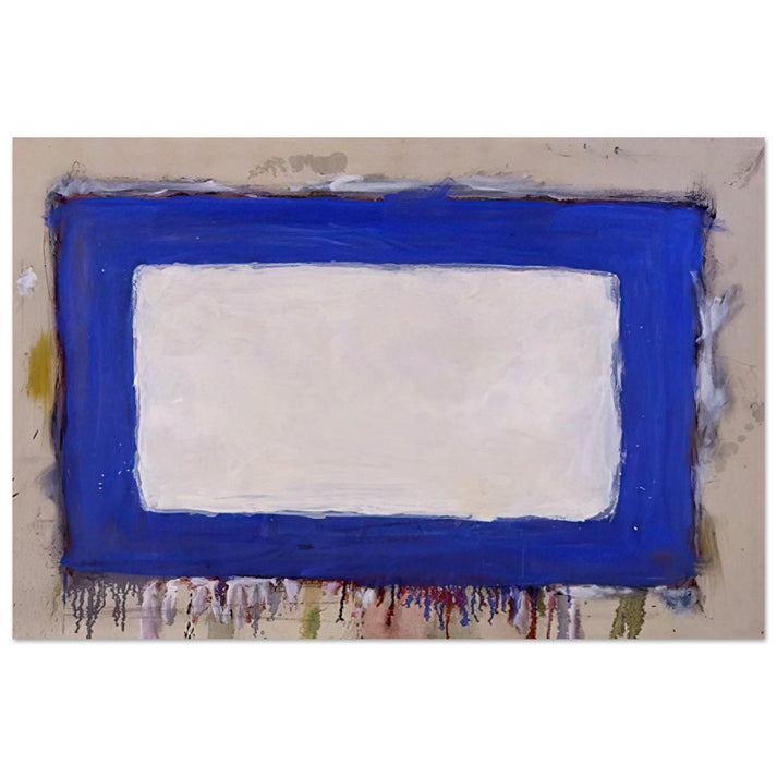 Blue Rectangle II - 1958 - Gene Davis Art Prints - 100x150 cm / 40x60″ inches | Gene Davis Poster | Gene Davis Prints