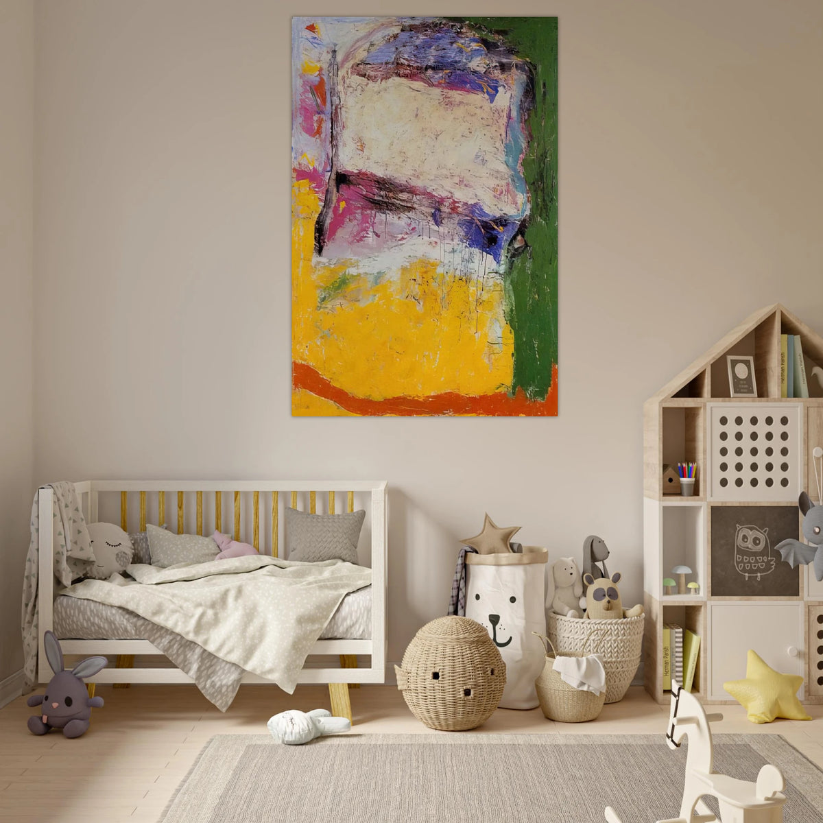 Bay - 1958 - Gene Davis Art Prints - 100x150 cm / 40x60″ inches | Gene Davis Poster | Gene Davis Prints