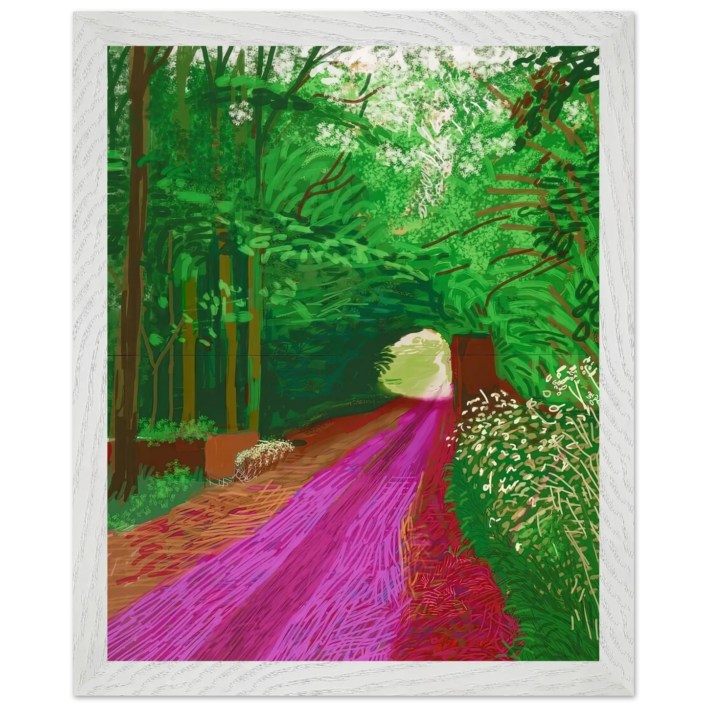 David Hockney - David Hockney Wall art - 15x20 cm / 6x8 inches - Premium Wooden Framed Poster With Fine Art Paper - Black frame