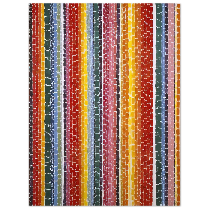 Alma Woodsey Thomas - EARTH SERMON BEAUTY LOVE AND PEACE 1971  75x100 cm / 30x40inches Fine Art Poster