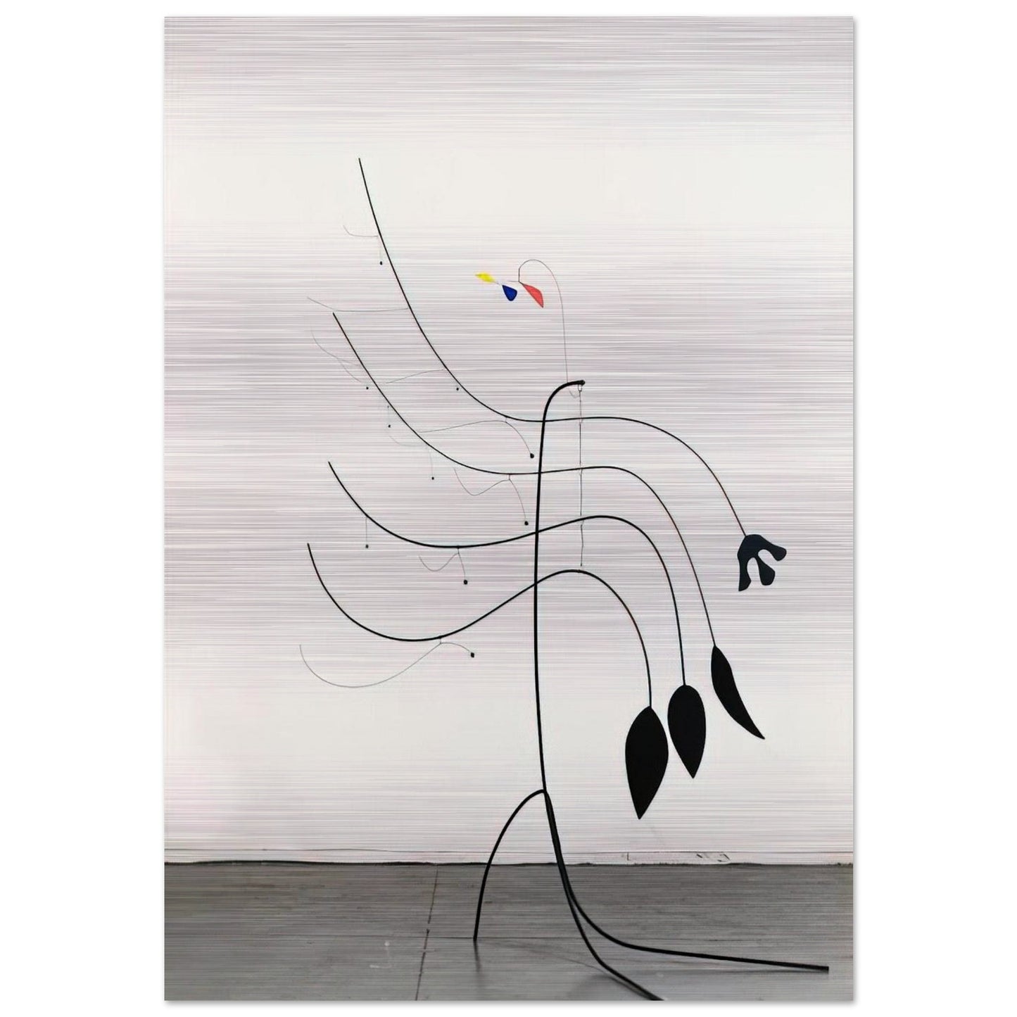 FOUR LEAVES AND THREE PETALS 1939 - Alexander Calder Brushed Aluminum Print - 70x100 cm / 28x40 inches | Alexander Calder Aluminum Print | Alexander Calder Prints