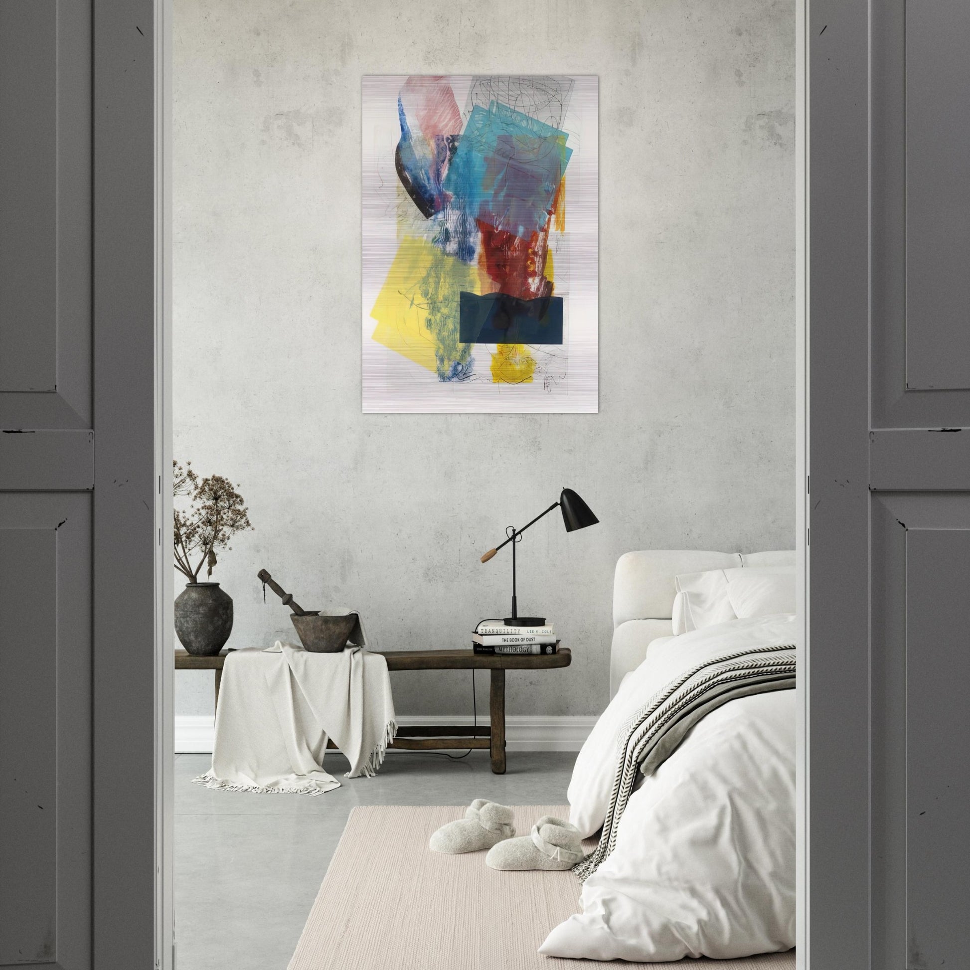 Aviation 3 - Sam Gilliam Brushed Aluminum Print - 70x100 cm / 28x40 inches | Sam Gilliam Aluminum Print | Sam Gilliam Prints