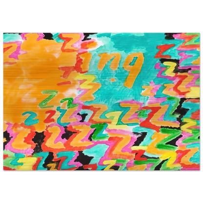 Untitled z-ing - 1984 - Paul Thek Brushed Aluminum Print - 70x100 cm / 28x40 inches | Paul Thek Aluminum Print | Paul Thek Prints