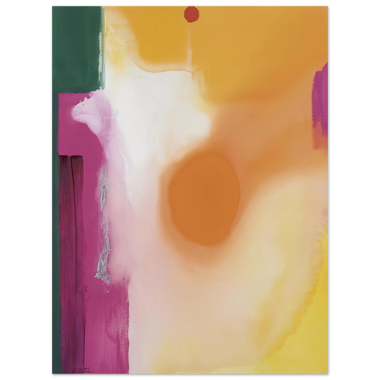 Helen Frankenthaler - Bullseye - 1989 Wall art - 13x18 cm / 5x7 inches - Fine Art Poster-canvas - -
