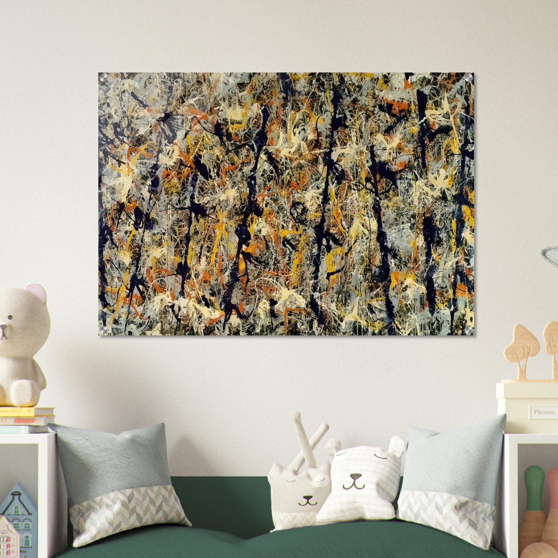 BLUE POLES NUMBER 11 1952 1 - Jackson Pollock Acrylic Print - 70x100 cm / 28x40″ inches