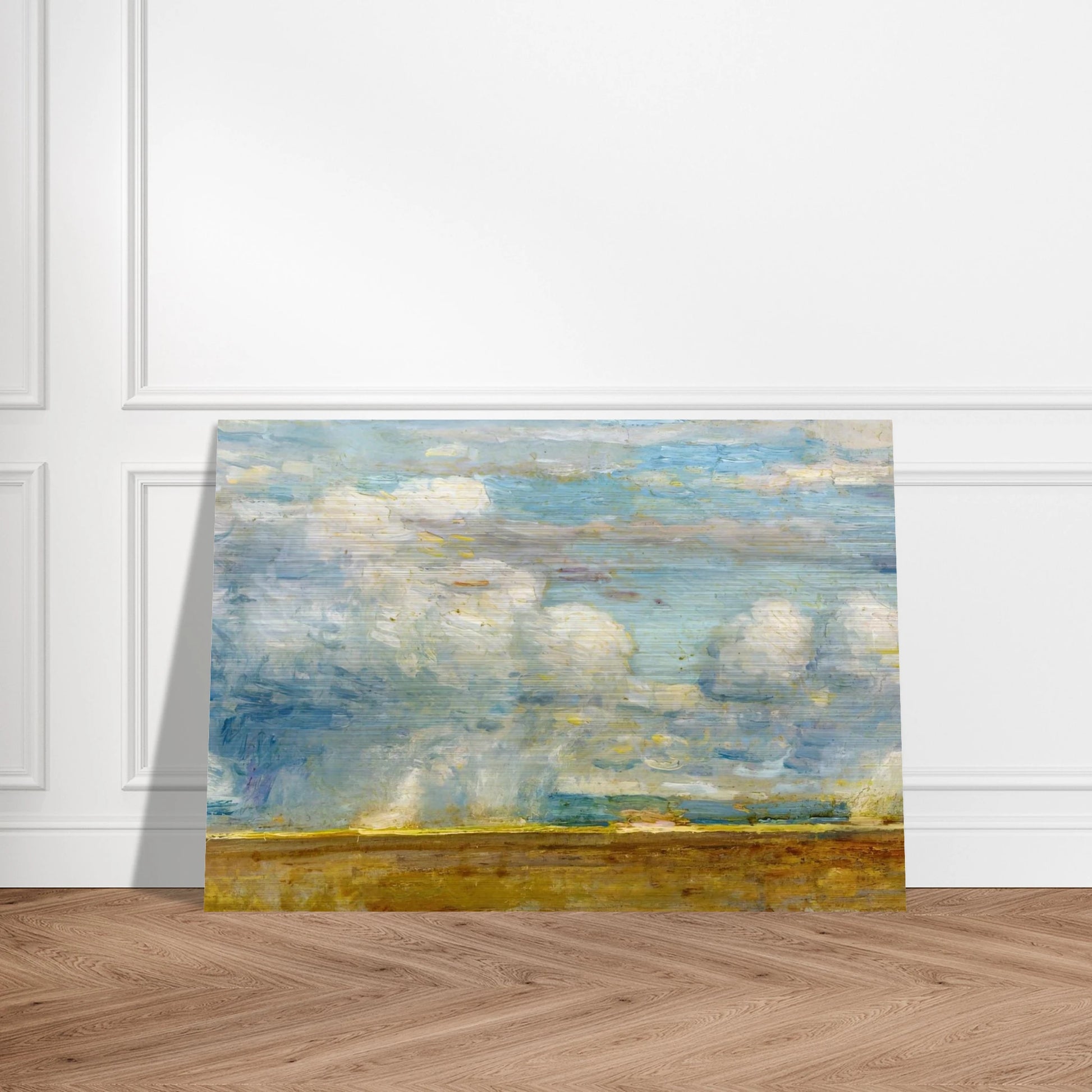 Clouds also known as Rain Clouds over Oregon Desert - Childe Hassam Brushed Aluminum Print - 70x100 cm / 28x40 inches | Childe Hassam Aluminum Print | Childe Hassam Prints