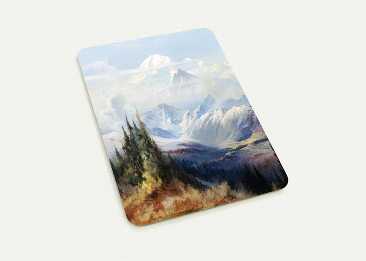 Mount McKinley in Mist - Romanticism By Sydney Laurence Pack of 10 Post Cards | Sydney Laurence Post Cards | A6 (10.5 x 14.8 cm) - 4.1 x 5.8 inches