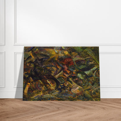 JOLTS OF A CAB 1911 - Carlo Carra Brushed Aluminum Print - 70x100 cm / 28x40 inches | Carlo Carra Aluminum Print | Carlo Carra Prints
