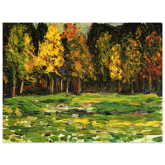 Wassily Kandinsky - FOREST EDGE  75x100 cm / 30x40inches Fine Art Poster