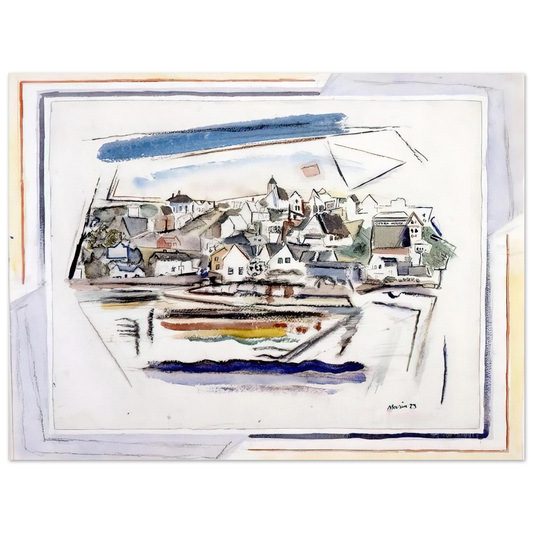 John Marin - Stonington Maine - 1923  75x100 cm / 30x40inches Fine Art Poster