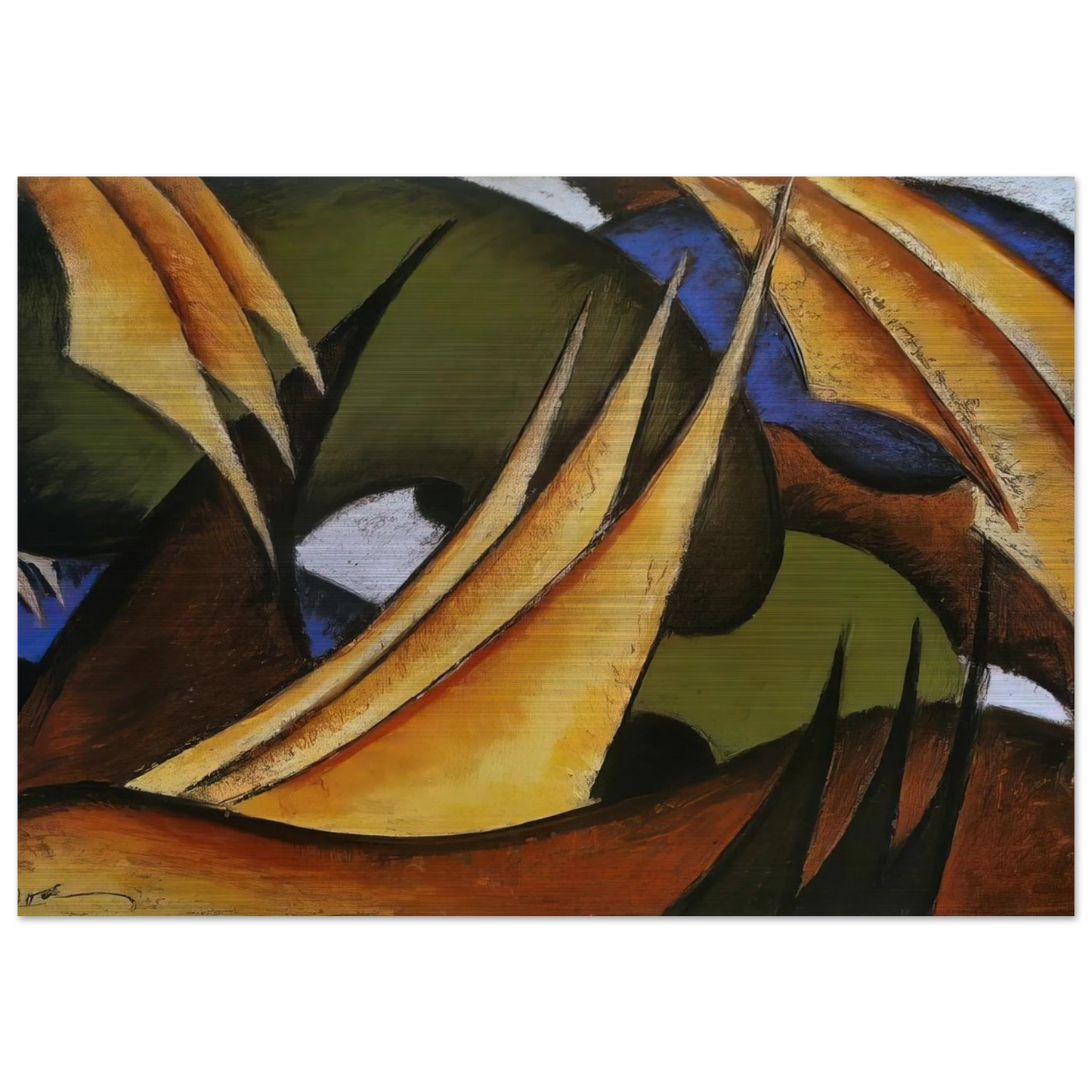 Sails - 1912 - Arthur Dove Brushed Aluminum Print - 70x100 cm / 28x40 inches | Arthur Dove Aluminum Print | Arthur Dove Prints