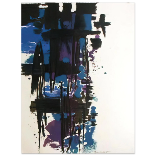Alfred Manessier - Illustration from 'Elegie pour Martin Luther King' - 1978  75x100 cm / 30x40inches Fine Art Poster