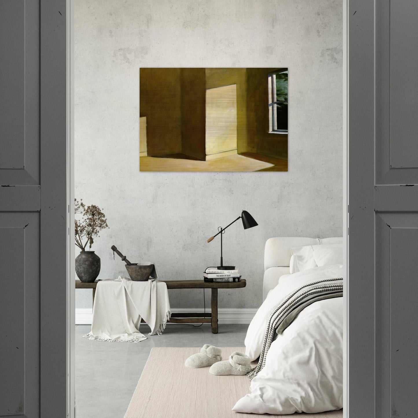 Sun in an Empty Room - Edward Hopper Brushed Aluminum Print - 70x100 cm / 28x40 inches | Edward Hopper Aluminum Print | Edward Hopper Prints