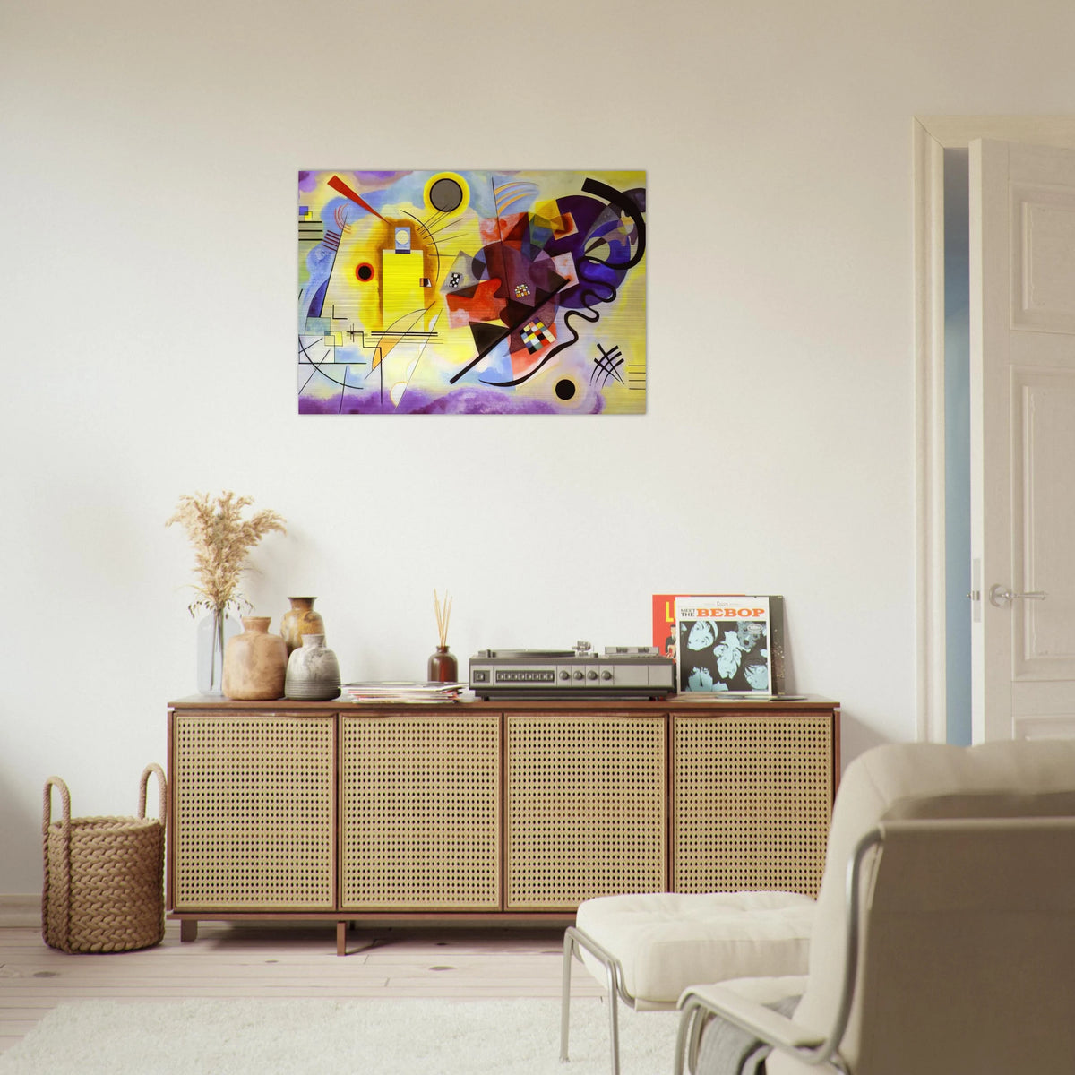 YELLOW RED BLUE 1925 - Wassily Kandinsky Brushed Aluminum Print - 70x100 cm / 28x40 inches | Wassily Kandinsky Aluminum Print | Wassily Kandinsky Prints