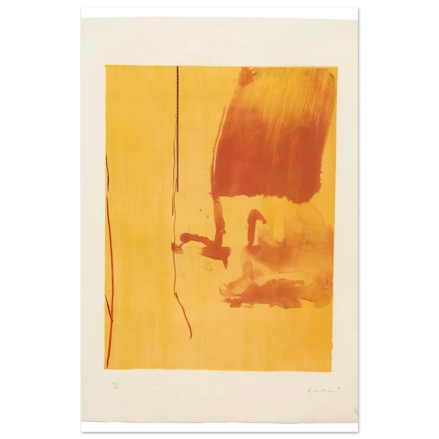 Helen Frankenthaler - Harvest - 1976 Wall art - 20x25 cm / 8x10 inches - Fine Art Poster-canvas - -