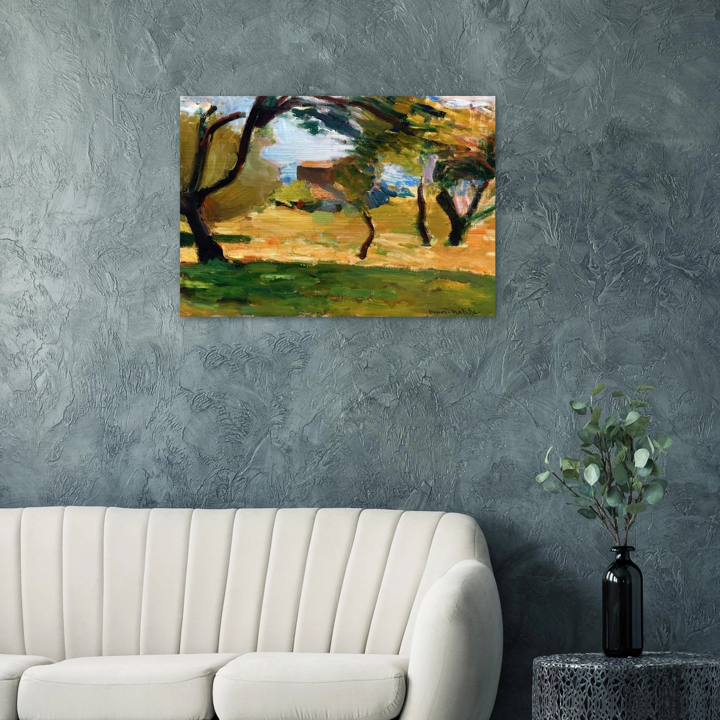 CORSICAN LANDSCAPE 1898 1 - Henri Matisse Brushed Aluminum Print - 70x100 cm / 28x40 inches | Henri Matisse Aluminum Print | Henri Matisse Prints