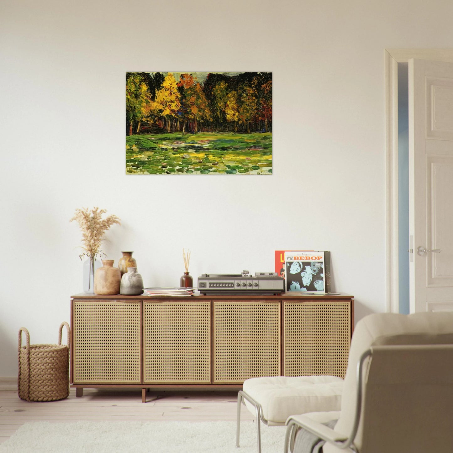 FOREST EDGE - Wassily Kandinsky Brushed Aluminum Print - 70x100 cm / 28x40 inches | Wassily Kandinsky Aluminum Print | Wassily Kandinsky Prints