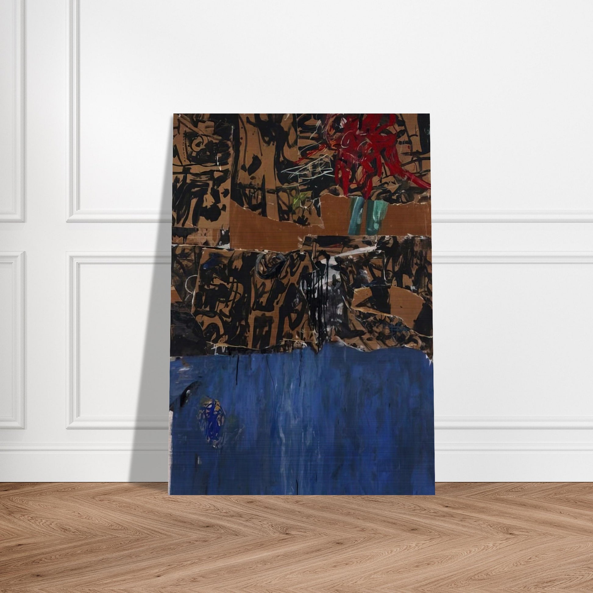 Blue Blue Blue - Allan Kaprow Brushed Aluminum Print - 70x100 cm / 28x40 inches | Allan Kaprow Aluminum Print | Allan Kaprow Prints