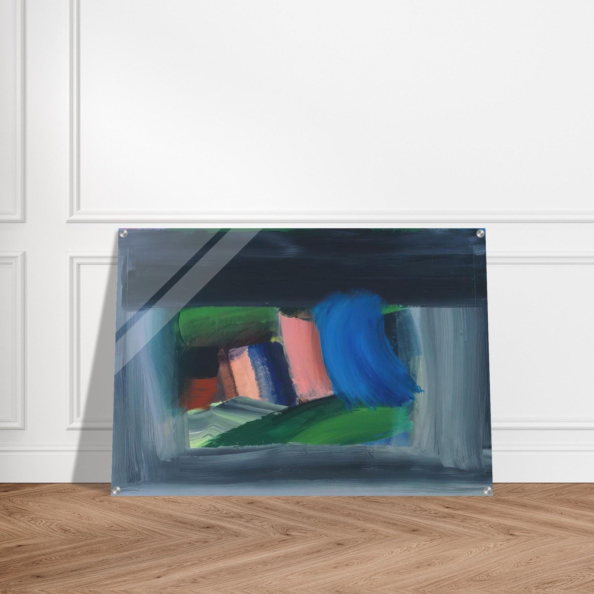 Rain - 1989 - Howard Hodgkin Acrylic Print - 70x100 cm / 28x40″ inches