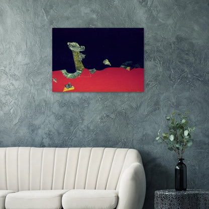 Landscape with shells - Max Ernst Brushed Aluminum Print - 70x100 cm / 28x40 inches | Max Ernst Aluminum Print | Max Ernst Prints