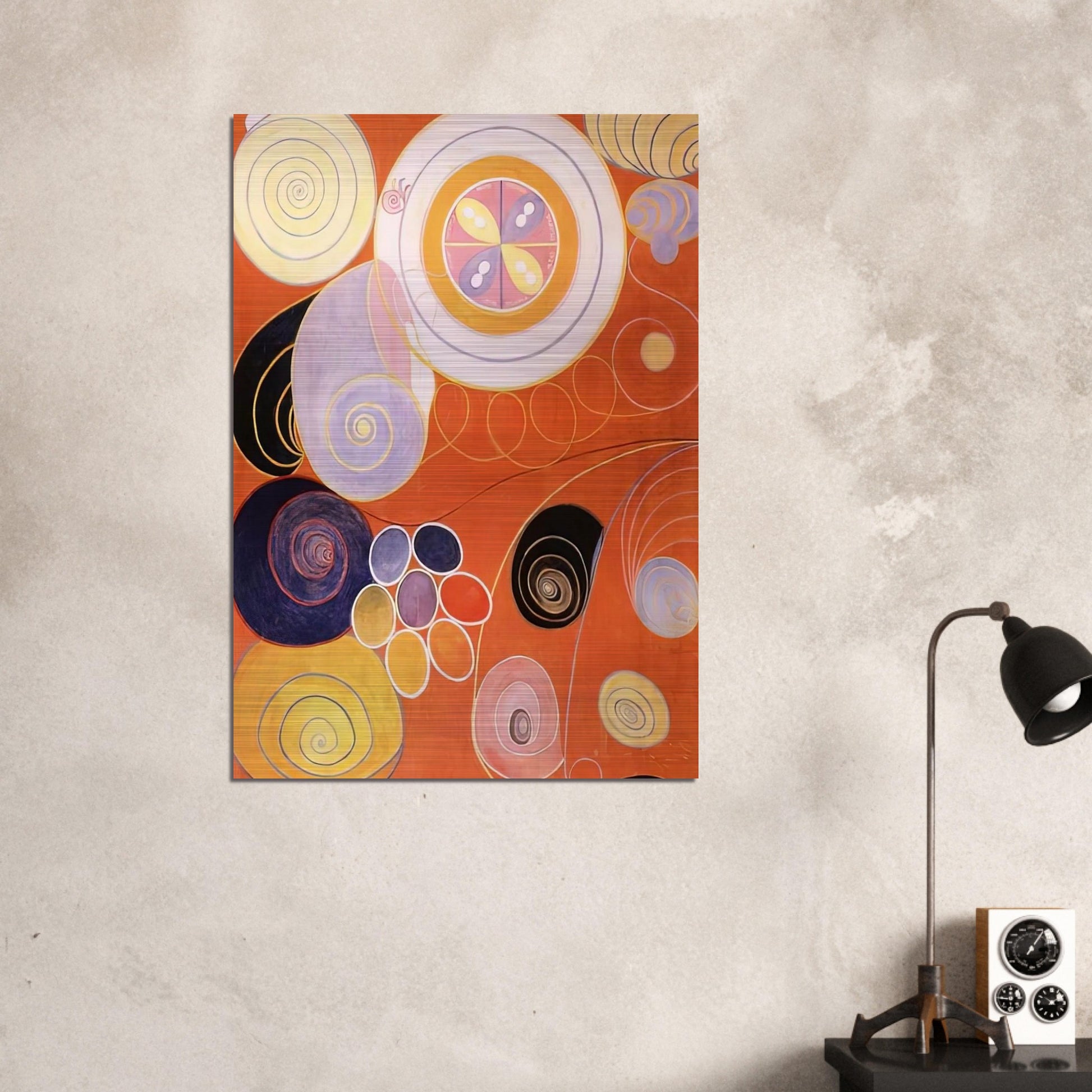 THEY TENS MAINSTAY IV 1907 - Hilma af Klint Brushed Aluminum Print - 70x100 cm / 28x40 inches | Hilma af Klint Aluminum Print | Hilma af Klint Prints