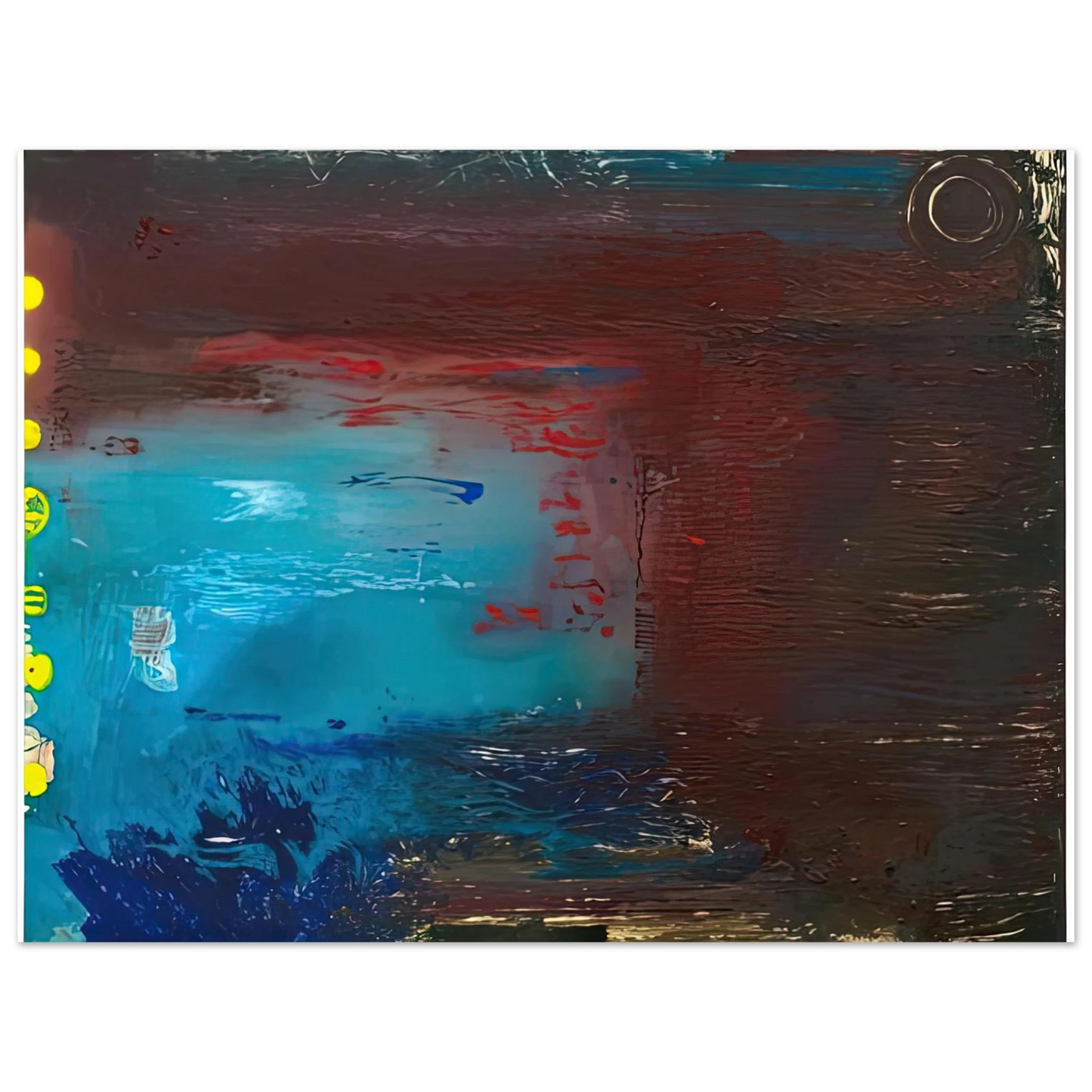 Helen Frankenthaler - Borrowed Dream, 1992- Wall Art - 21x29.7 cm / 8x12" - Fine Art Poster-canvas - -