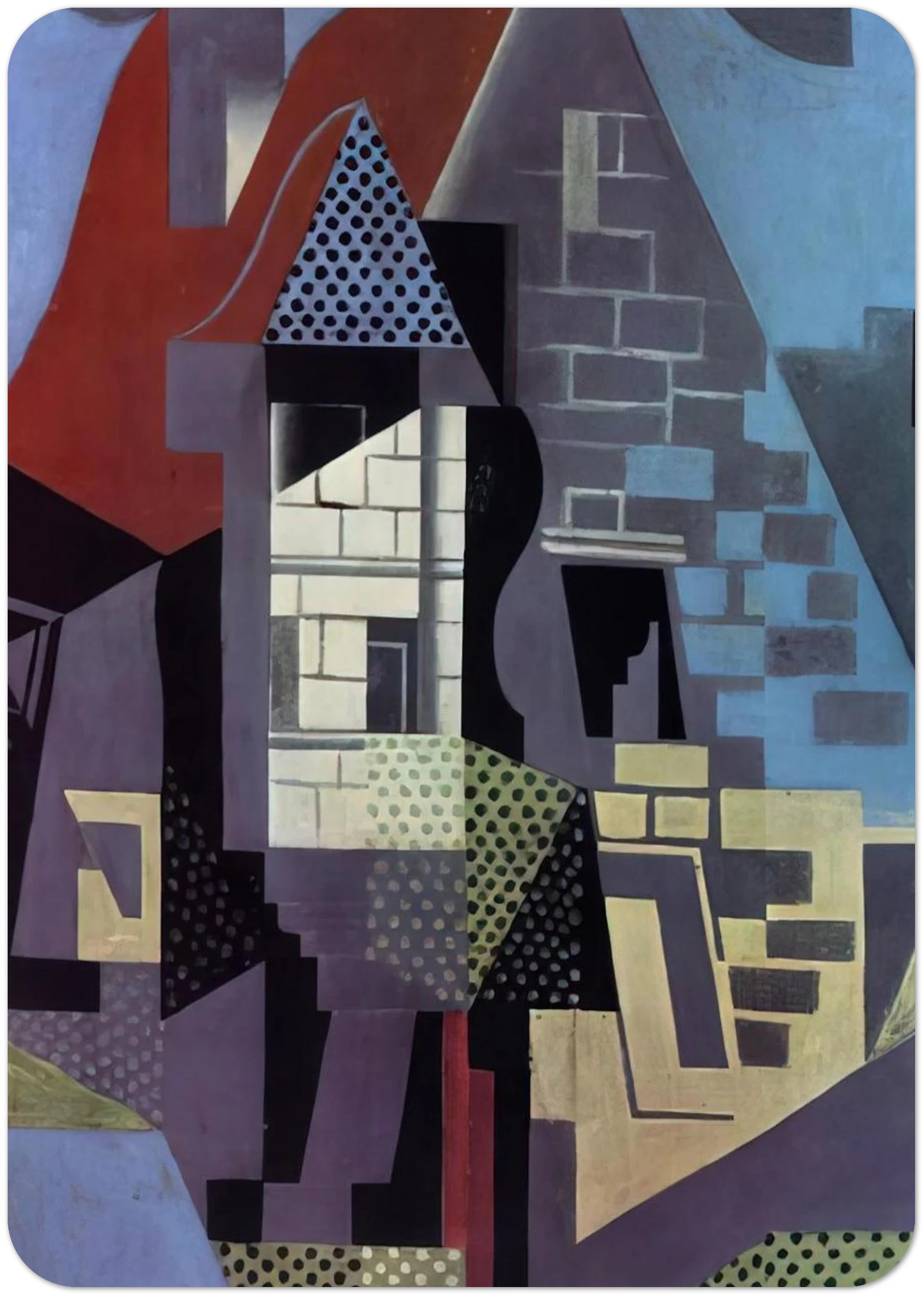 LANDSCAPE AT BEAULIEU By Juan Gris Pack of 10 Post Cards | Juan Gris Post Cards | A6 (10.5 x 14.8 cm) - 4.1 x 5.8 inches