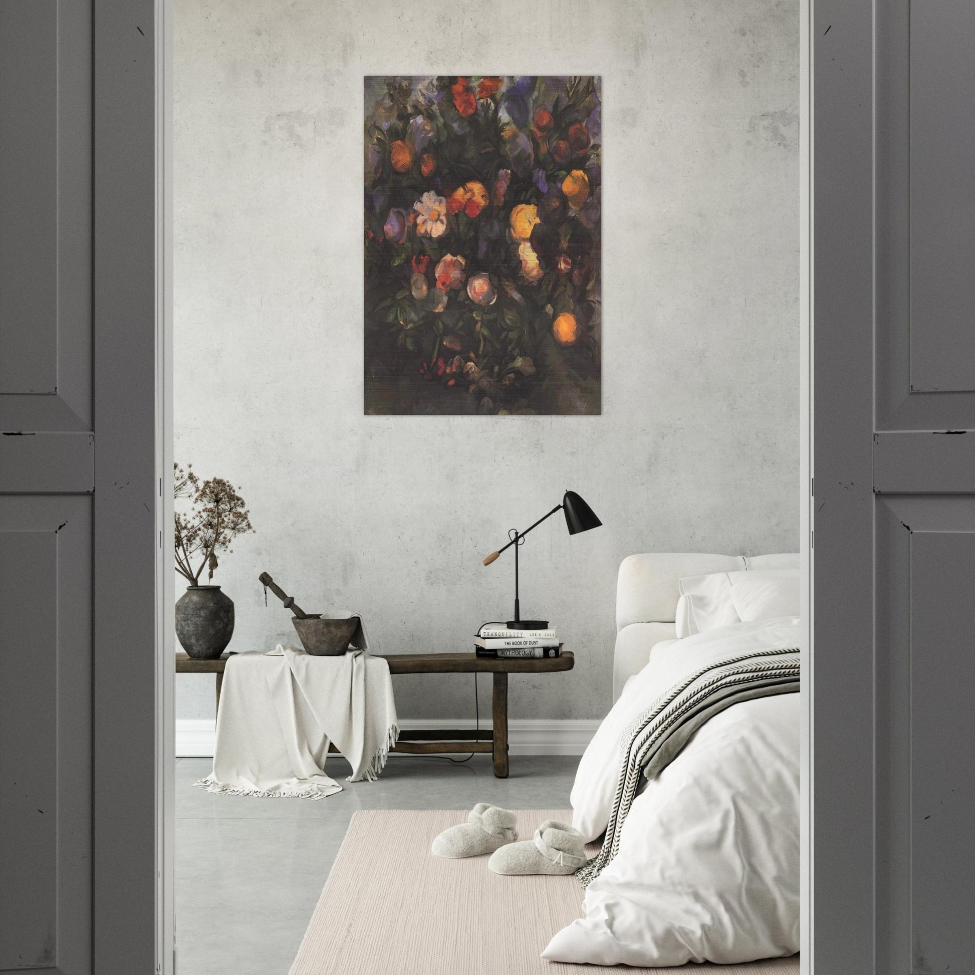 Vase of Flowers - Paul Cézanne Brushed Aluminum Print - 70x100 cm / 28x40 inches | Paul Cézanne Aluminum Print | Paul Cézanne Prints