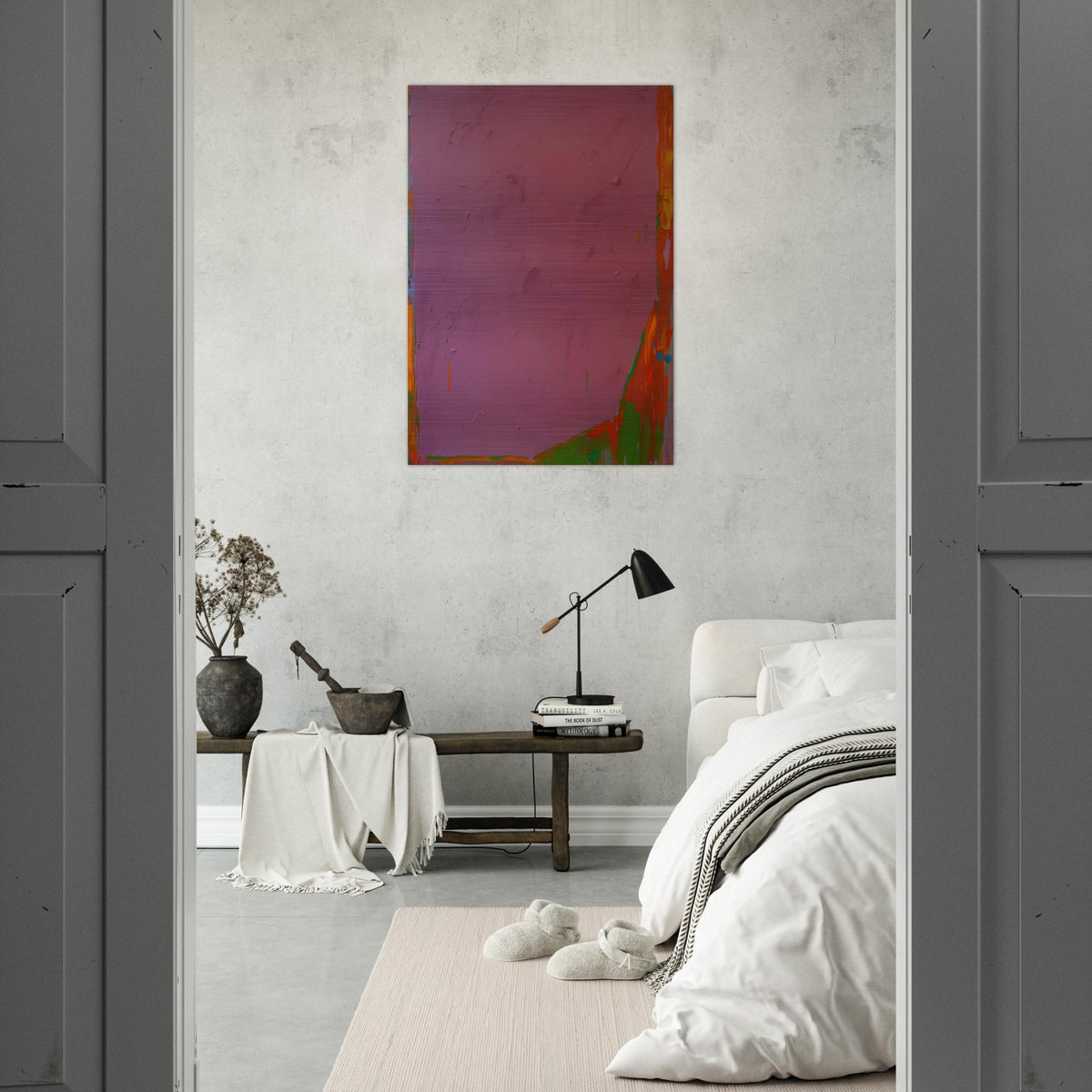 30.7.75 - 1975 - John Hoyland Brushed Aluminum Print - 70x100 cm / 28x40 inches | John Hoyland Aluminum Print | John Hoyland Prints