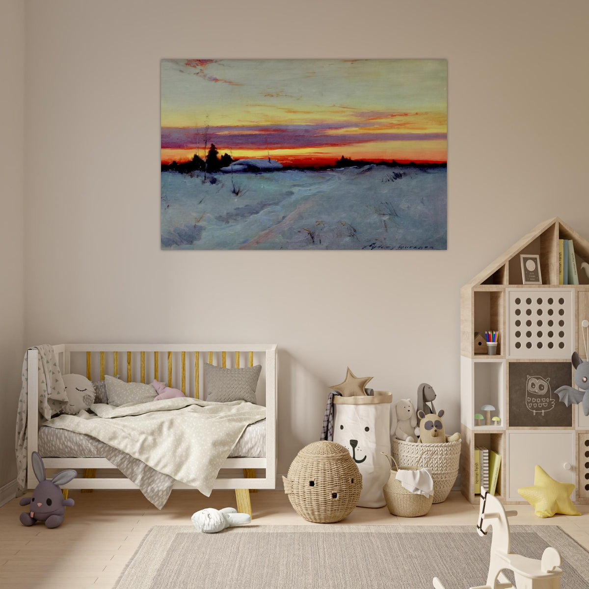 Alaska Sunset - Romanticism - Sydney Laurence Art Prints - 100x150 cm / 40x60″ inches | Sydney Laurence Poster | Sydney Laurence Prints