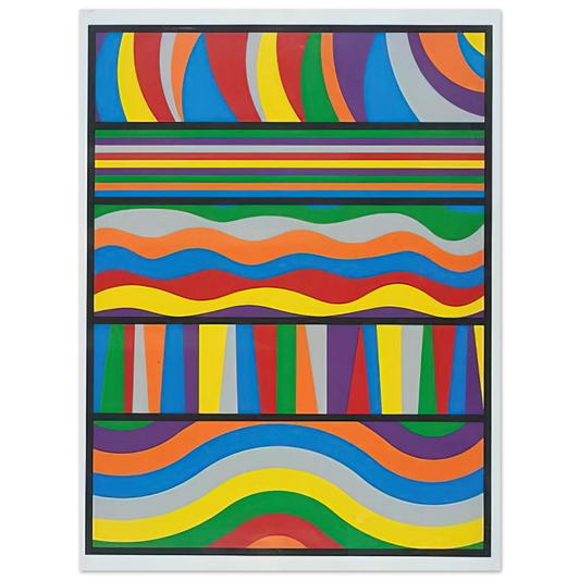 Sol LeWitt - Linear Composition  75x100 cm / 30x40inches Fine Art Poster