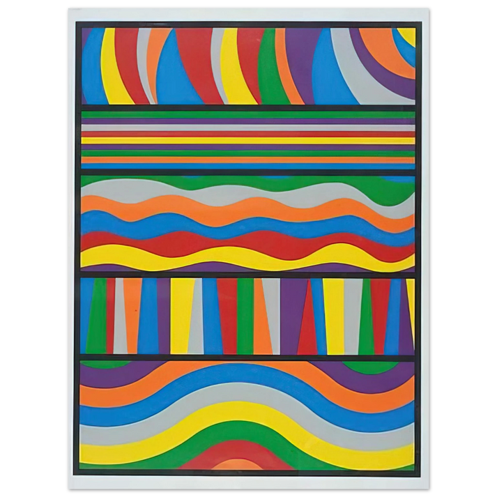 Sol LeWitt - Linear Composition  75x100 cm / 30x40inches Fine Art Poster