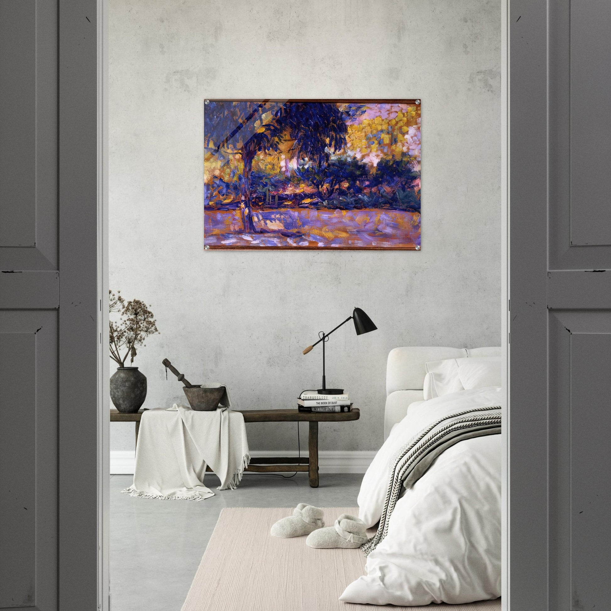 LANDSCAPE WITH EUCALYPTUS TREES AND RIVER TREES IN FRONT OF A RIVER 1908 - Henri Matisse Acrylic Print - 70x100 cm / 28x40″ inches
