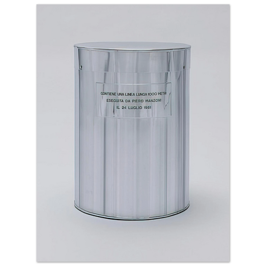 Piero Manzoni - Line 1000 Meters Long - 1961  75x100 cm / 30x40inches Fine Art Poster