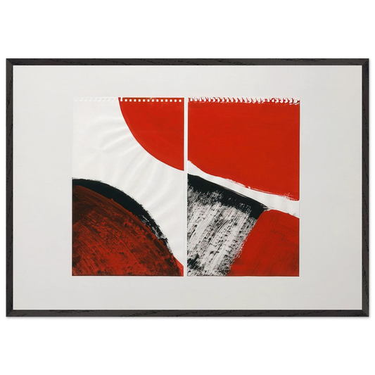WHO KNOWS THE BEGINNING AND WHO KNOWS THE END II 1976 - Blinky Palermo 70x100 cm / 28x40 inches Framed Art Print – Black Wooden Frame