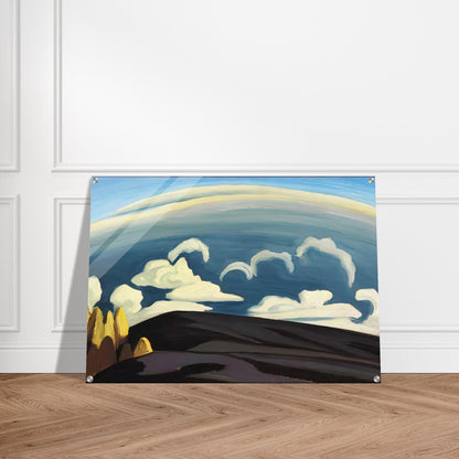 Aftermath of Storm - Lake Superior Sketch XXXIV - 1926 - Lawren Harris Acrylic Print - 70x100 cm / 28x40″ inches | Lawren Harris Wall Art | Lawren Harris Prints
