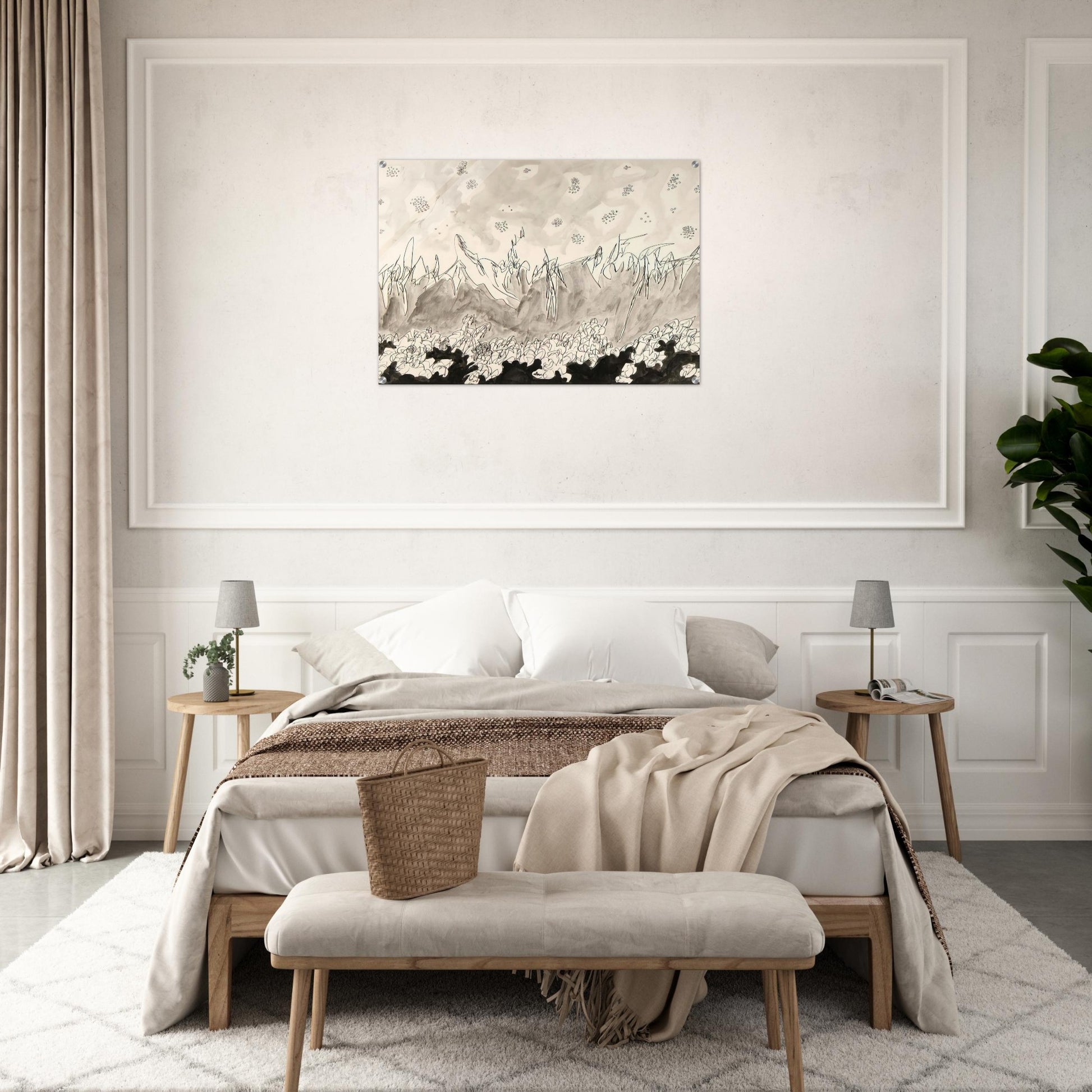 Seascape - 1952 - Gene Davis Acrylic Print - 70x100 cm / 28x40″ inches