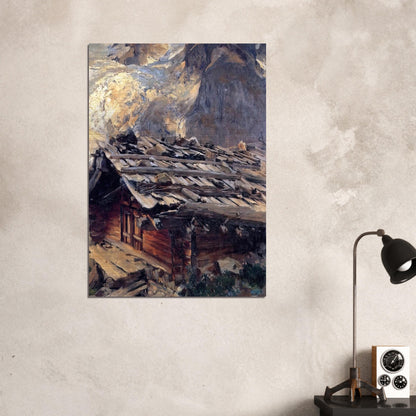 Brenva Glacier - John Singer Sargent Brushed Aluminum Print - 70x100 cm / 28x40 inches | John Singer Sargent Aluminum Print | John Singer Sargent Prints